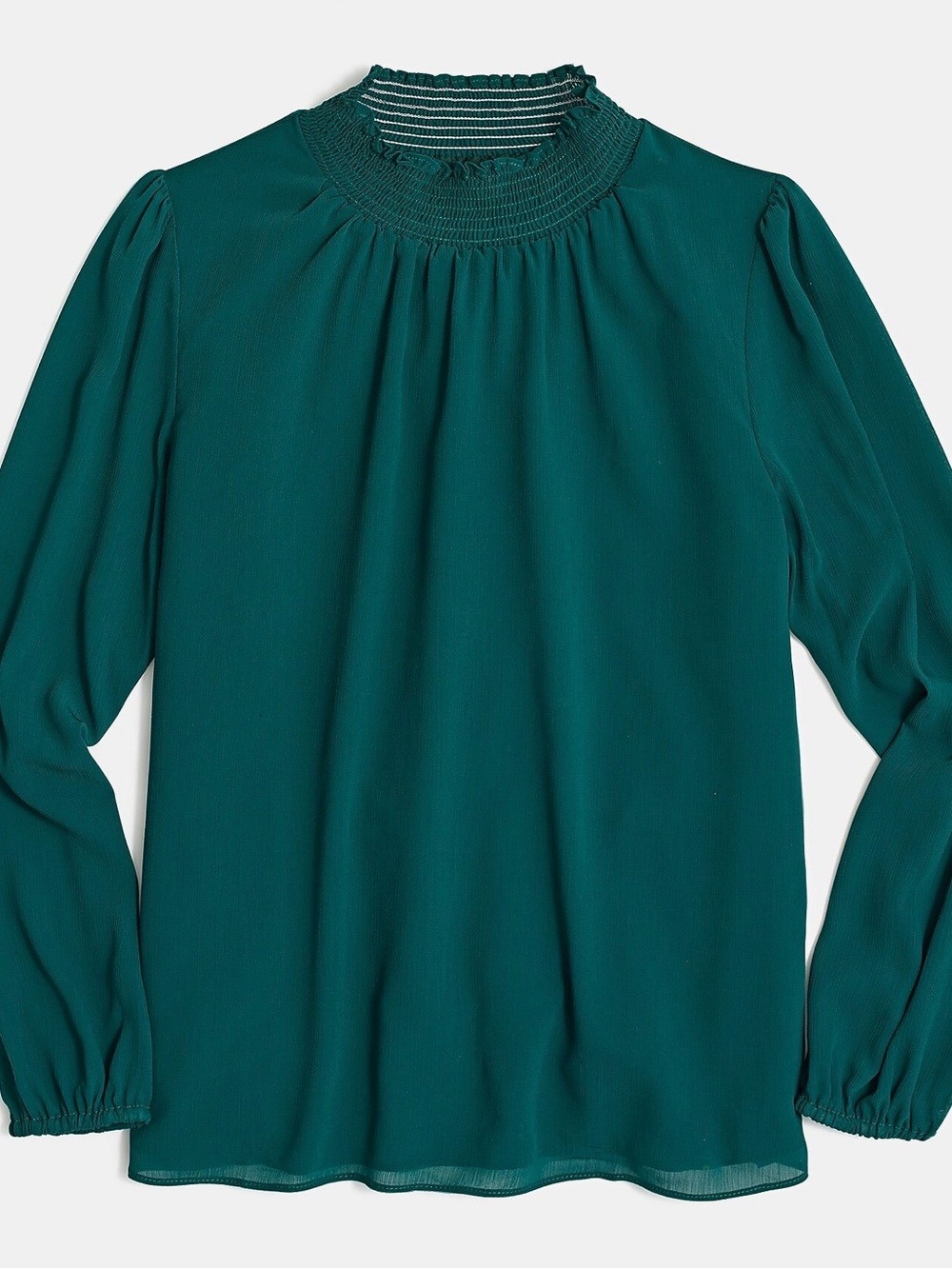 J. Crew Factory Long-Sleeve Mockneck Top
